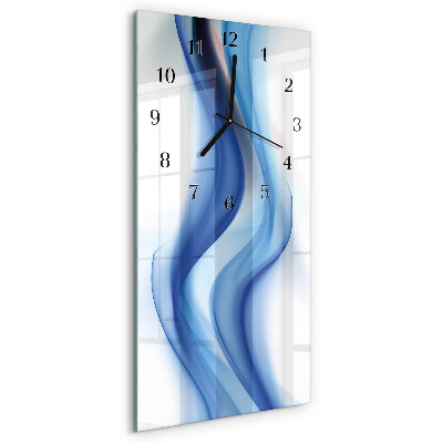 Modern vertical wall clock Abstract smoke