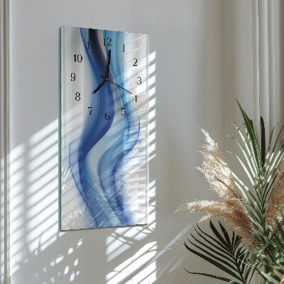Modern vertical wall clock Abstract smoke