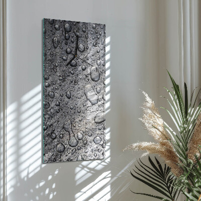 Vertical rectangular wall clock Drops