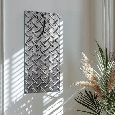 Vertical rectangular wall clock Sheet metal