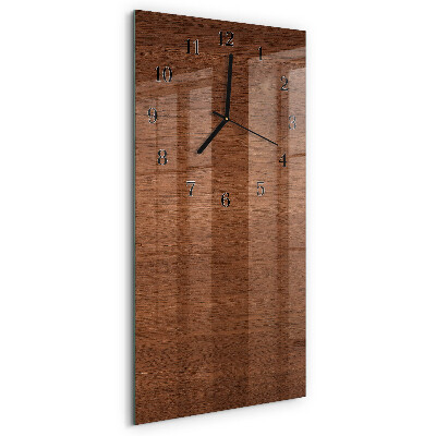 Vertical wall clock Wooden boards