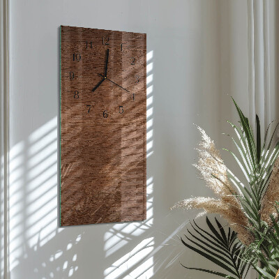 Vertical wall clock Wooden boards