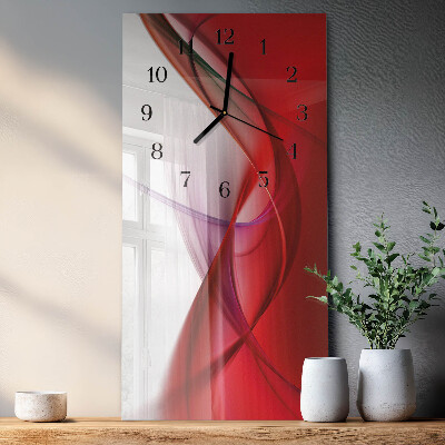 Vertical rectangular wall clock Abstraction