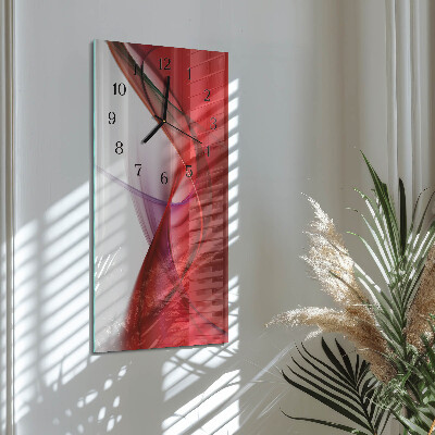 Vertical rectangular wall clock Abstraction
