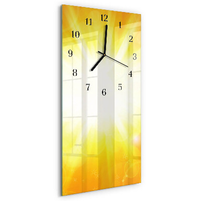 Glass clock vertical Sunlight