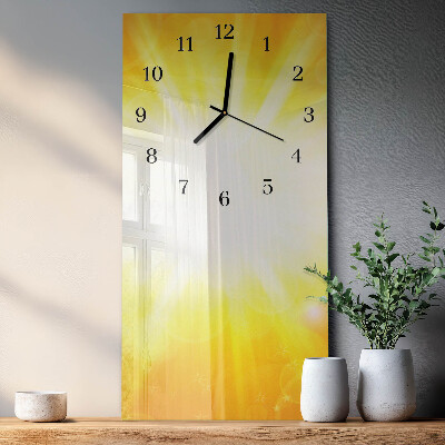 Glass clock vertical Sunlight
