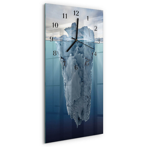 Modern vertical wall clock Glacier