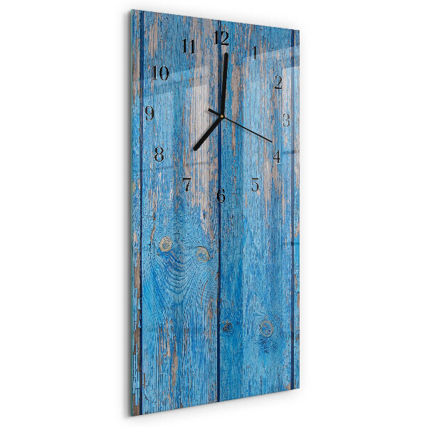 Modern vertical wall clock Wood