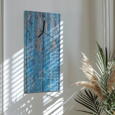 Modern vertical wall clock Wood