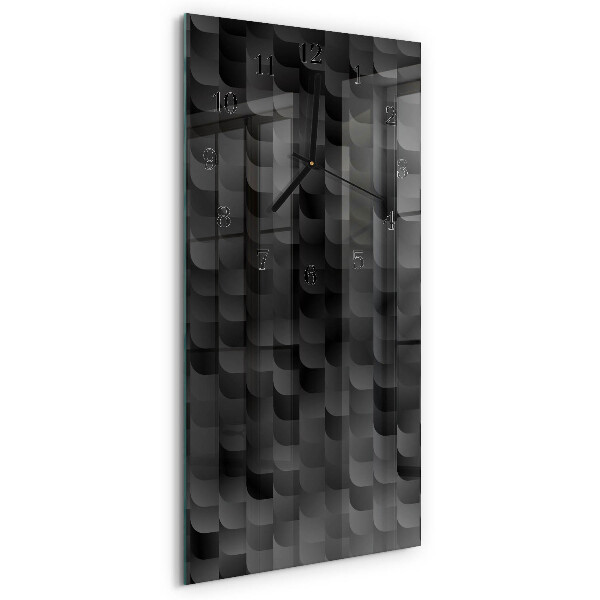 Glass clock vertical Scale