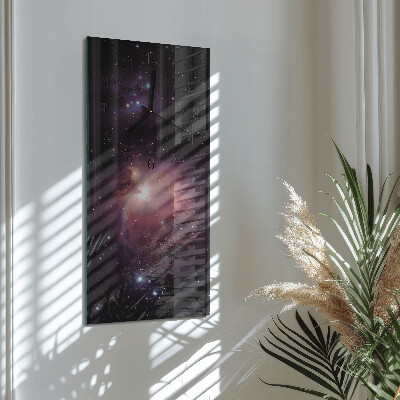Vertical rectangular wall clock Cosmos