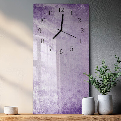 Glass clock vertical Pattern