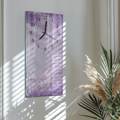 Glass clock vertical Pattern