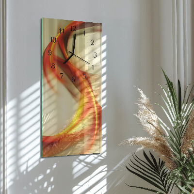 Vertical rectangular wall clock Abstraction