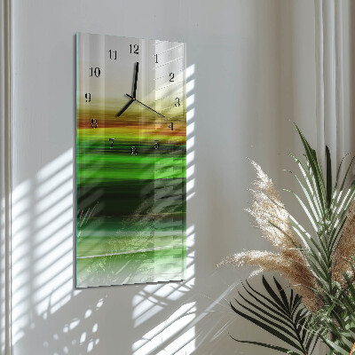 Modern vertical wall clock Abstraction