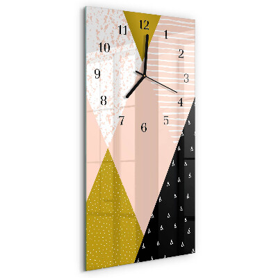 Glass clock vertical Pattern