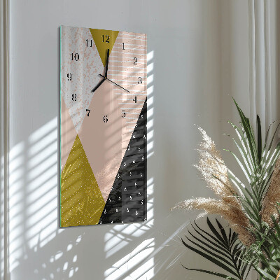 Glass clock vertical Pattern