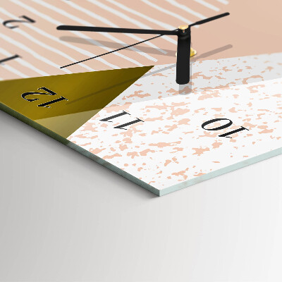 Glass clock vertical Pattern