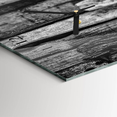 Glass wall clock vertical Boards