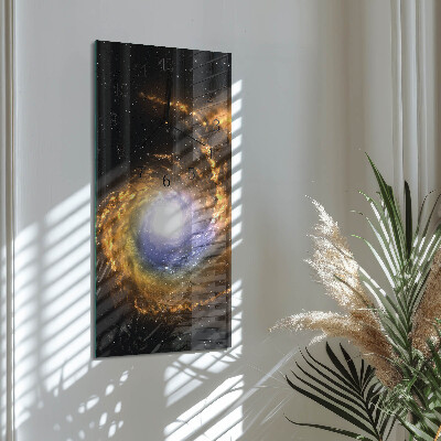 Modern vertical wall clock Cosmos