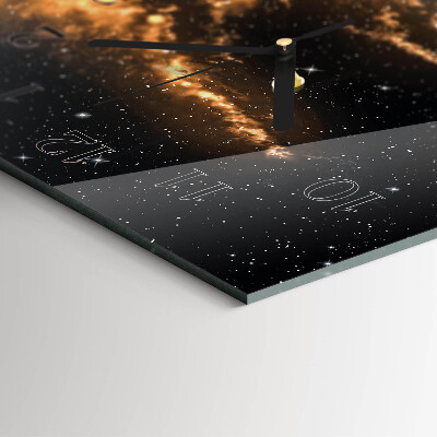 Modern vertical wall clock Cosmos
