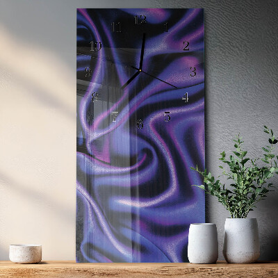 Modern vertical wall clock Velvet