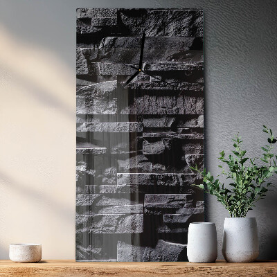 Vertical wall clock Stones