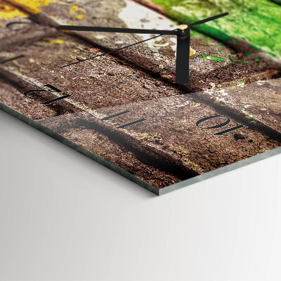 Modern vertical wall clock Brick
