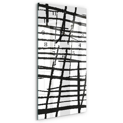 Glass clock vertical Pattern