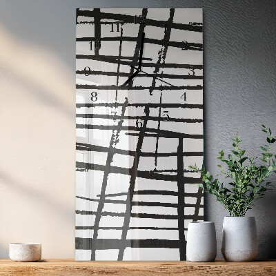 Glass clock vertical Pattern