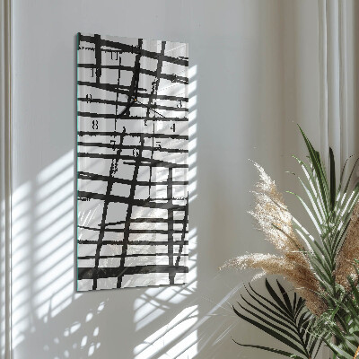 Glass clock vertical Pattern