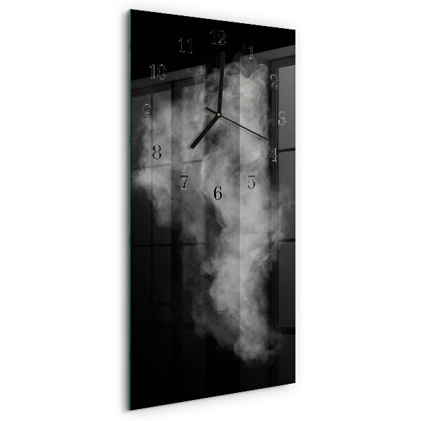 Vertical rectangular wall clock Smoke