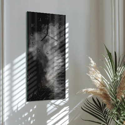 Vertical rectangular wall clock Smoke