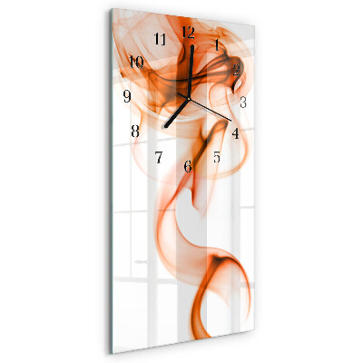 Glass wall clock vertical Pattern