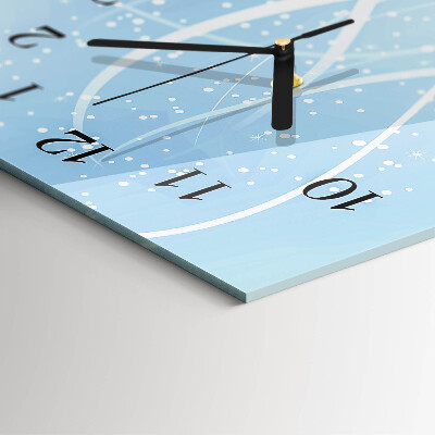 Glass clock vertical Appearance