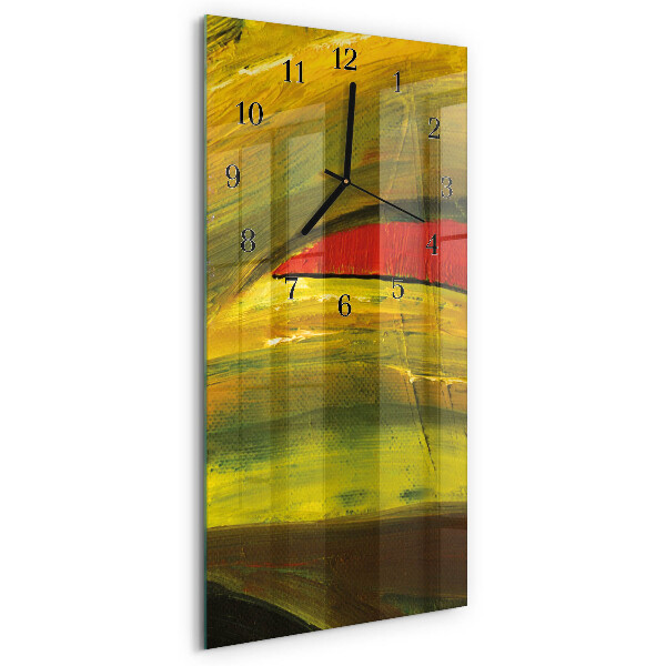 Vertical rectangular wall clock Piece