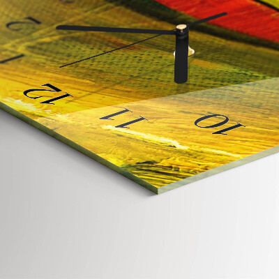 Vertical rectangular wall clock Piece