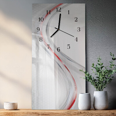 Vertical rectangular wall clock Curve