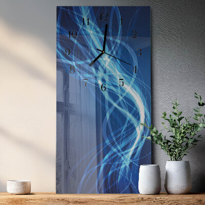 Vertical rectangular wall clock Abstraction