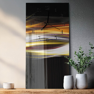 Modern vertical wall clock Abstraction