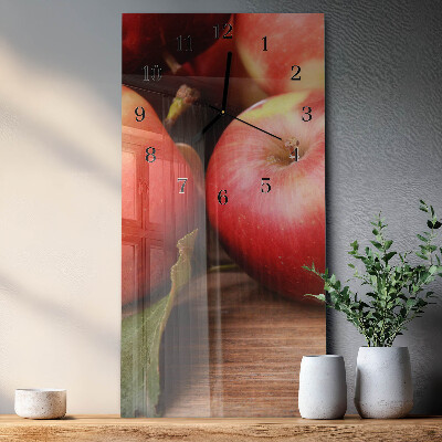 Vertical rectangular wall clock Apple