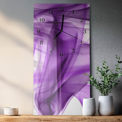 Vertical wall clock Viola pattern