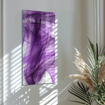 Vertical wall clock Viola pattern