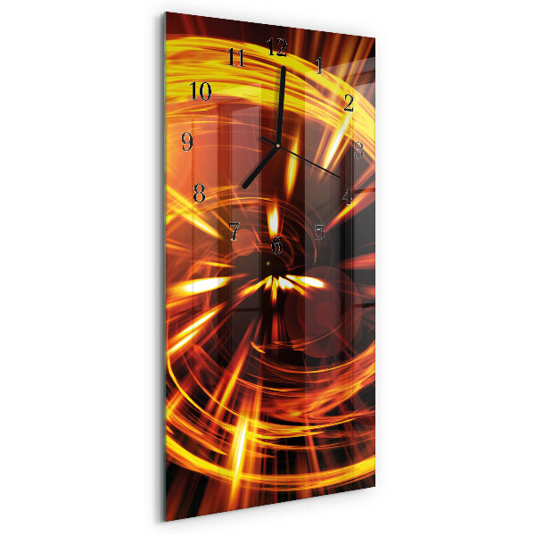Glass clock vertical Pattern