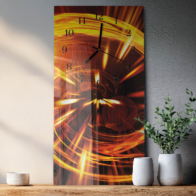 Glass clock vertical Pattern