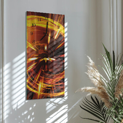 Glass clock vertical Pattern
