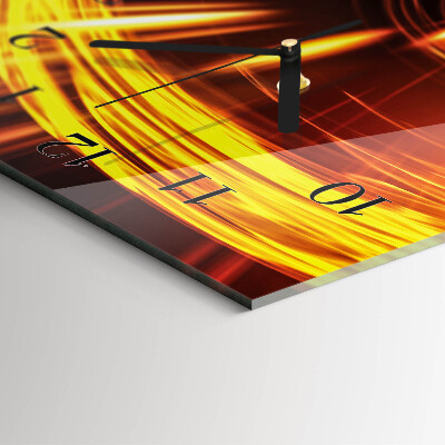 Glass clock vertical Pattern