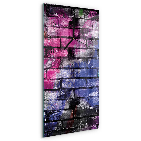 Vertical rectangular wall clock Brick