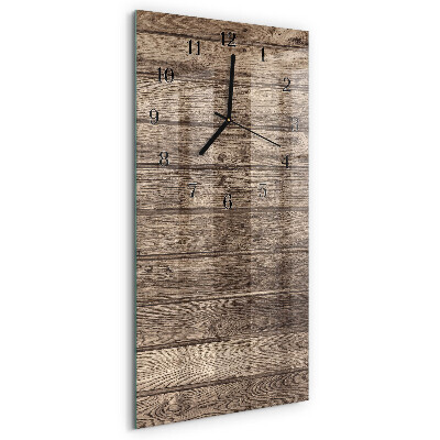 Modern vertical wall clock Wood