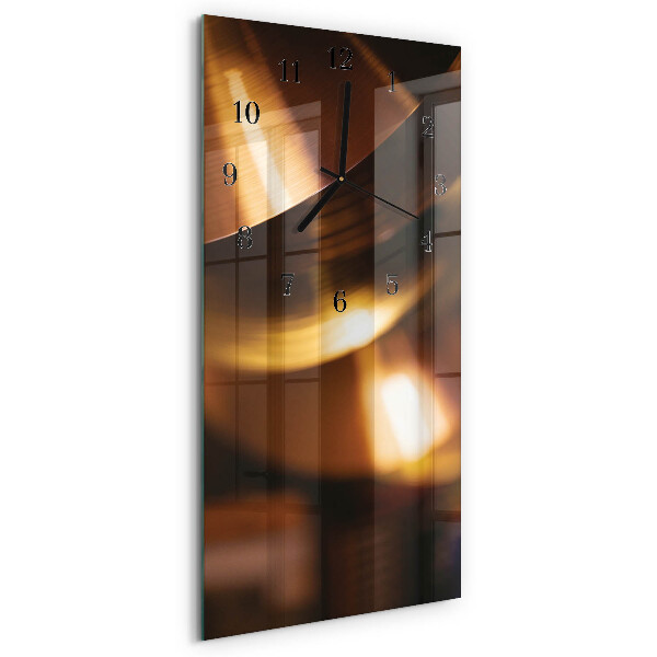 Glass clock vertical Pattern